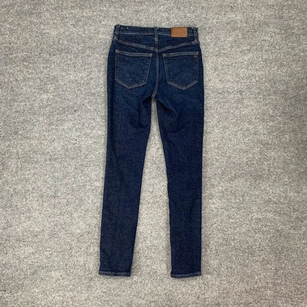 Madewell Jeans Womens 25 Orland Wash Denim Stretch Tencel Blend Mid Rise Skinny